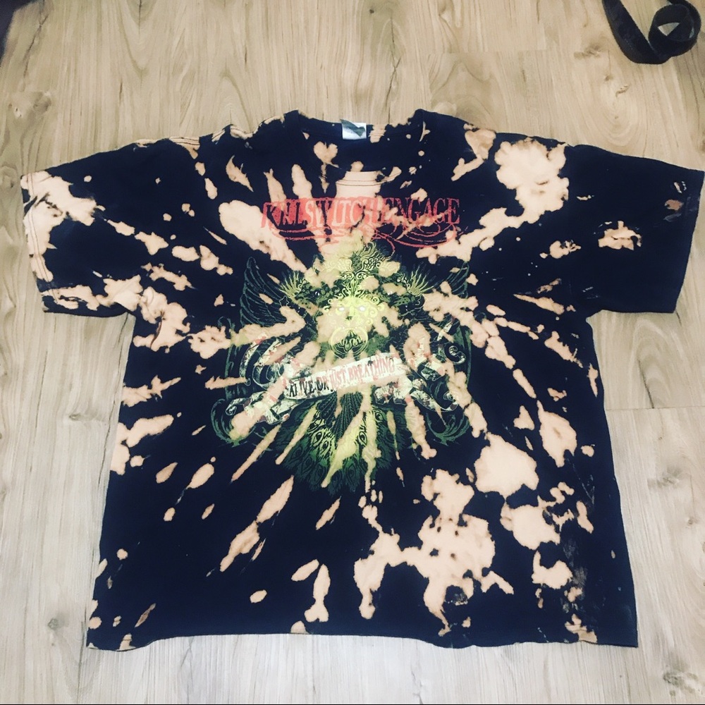 Custom one of one bleached concert T